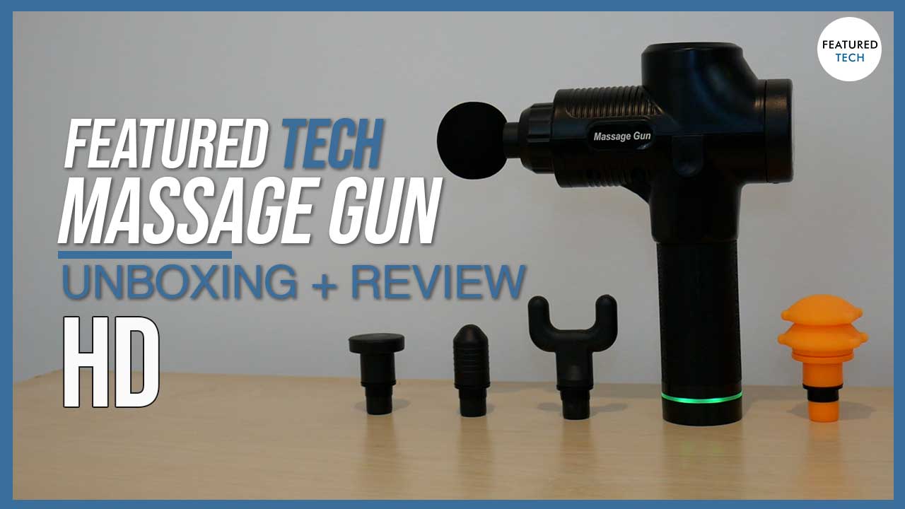 Percussion Massage Gun Review And Unboxing Featured Tech 
